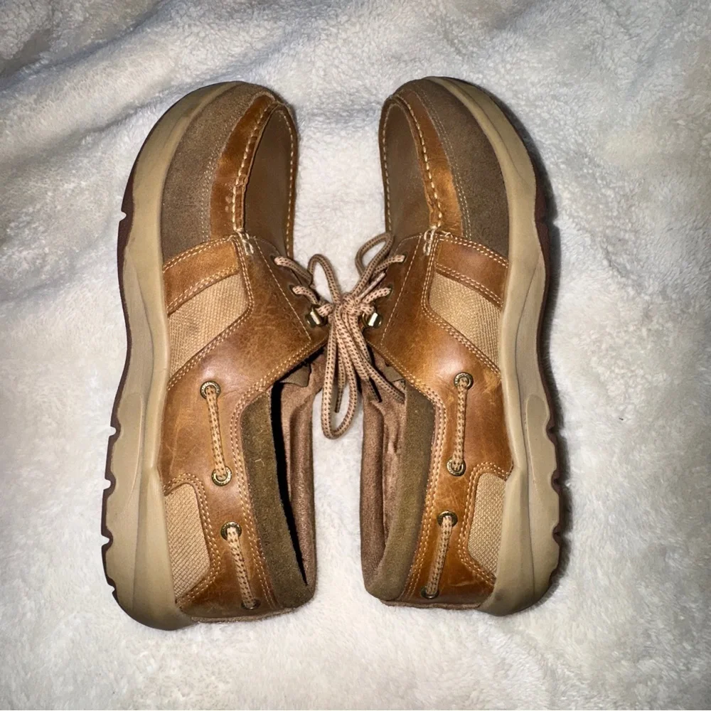 Rockport Brown Leather Boat Shoes